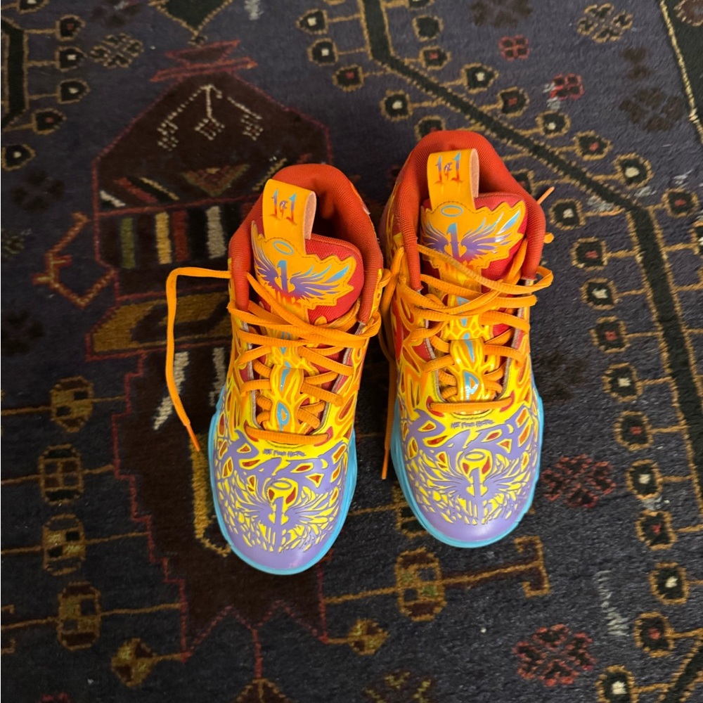 Puma Orange and Yellow Sneakers (Lamelo)